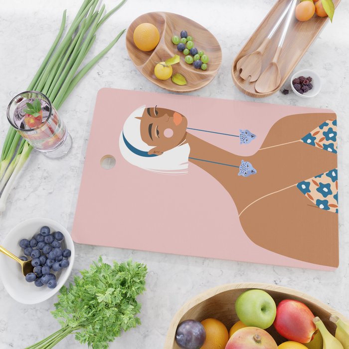 Cheetah Earrings Cutting Board Gallery Image 2