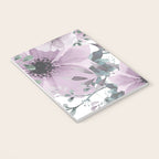 Floral Watercolor, Purple and Gray Notebook Gallery Image 3
