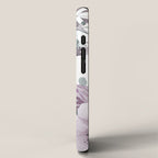 Floral Watercolor, Purple and Gray iPhone Case Gallery Image 2