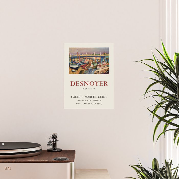 Francois Desnoyer Vintage Art Exhibition Poster, 1960 Poster Gallery Image 2