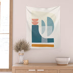 Playful Geometry 02 Wall Tapestry Gallery Image 2