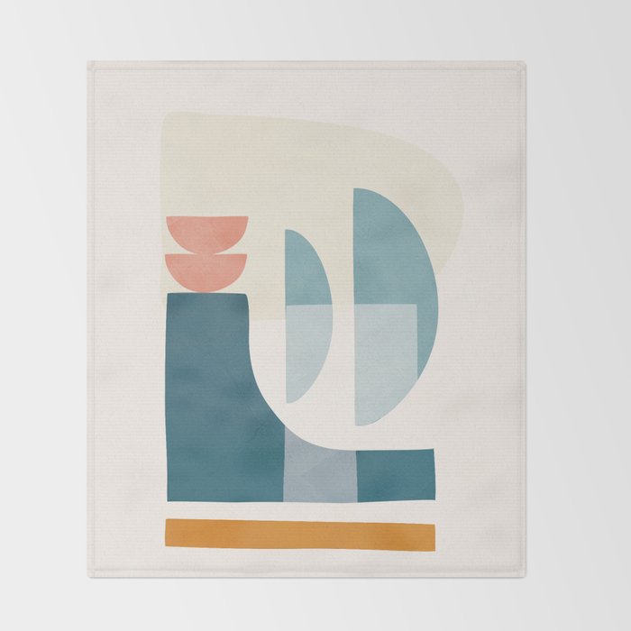 Playful Geometry 02 Throw Blanket Gallery Image 2