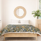 Fall leafy nature dark A Duvet Cover Gallery Image 3