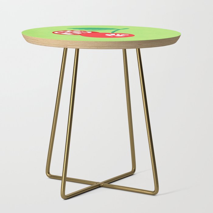 Big fruit Cherry duo with fun pun 'Cherry Nice'  Side Table Gallery Image 1