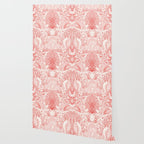 Beach treasures in coral red  Wallpaper Gallery Image 2