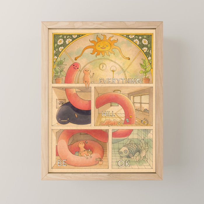 Everything Will be Ok Mini Art Print Gallery Image 1