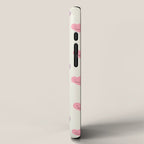 Happy love heart face doodle pattern iPhone Case Gallery Image 2
