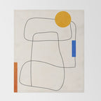 Minimal Geometric Shapes 67 Throw Blanket Gallery Image 2