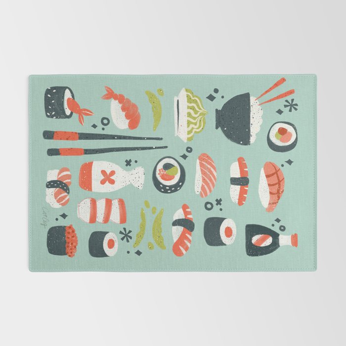 Sushi Dreams - Mint Rug Gallery Image 2