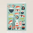 Sushi Dreams - Mint Stationery Card Gallery Image 2