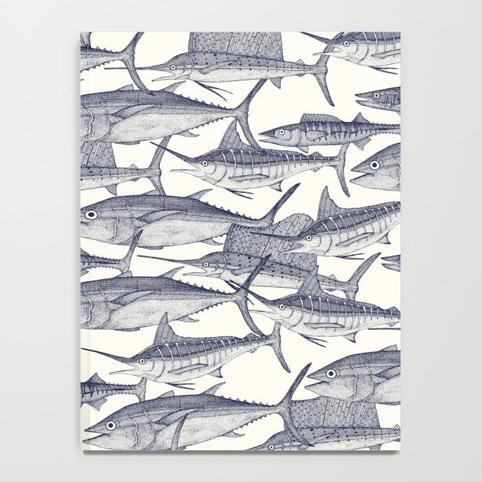Atlantic fish blue Notebook Gallery Image 4