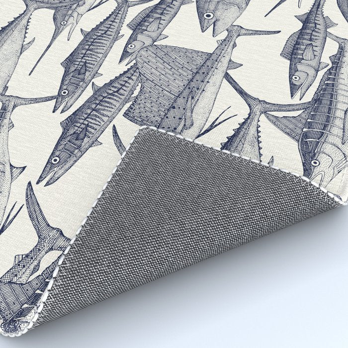 Atlantic fish blue Rug Gallery Image 4