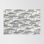 Atlantic fish blue Rug Gallery Image 2