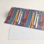 Retro Colorful Skis Wrapping Paper Gallery Image 2