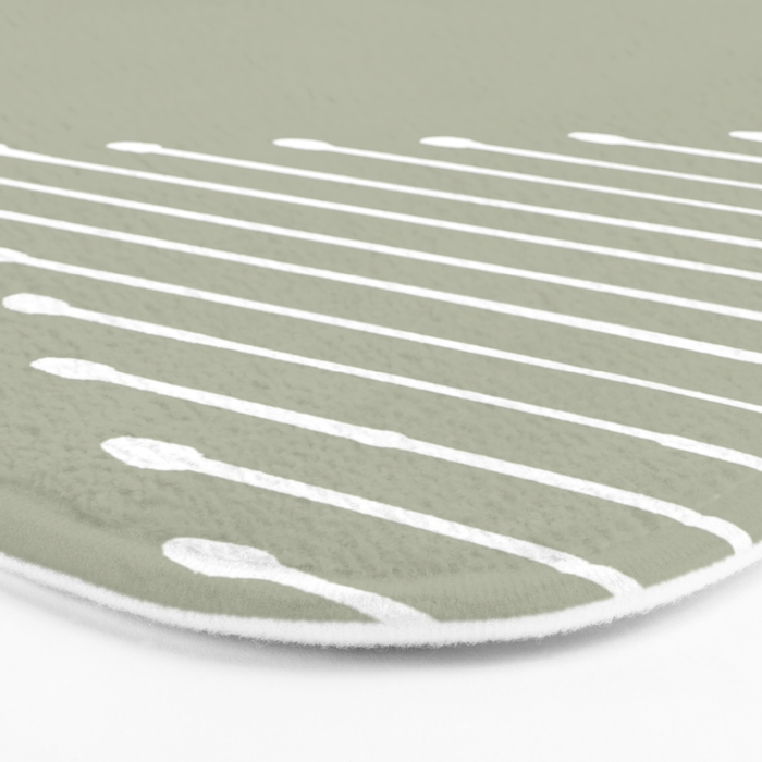 Geo (Linen Sage) Bath Mat Gallery Image 3