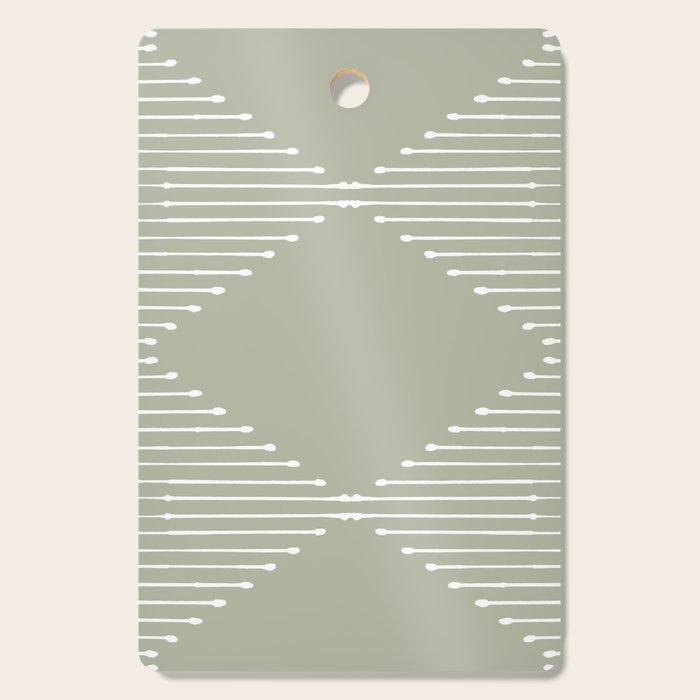 Geo (Linen Sage) Cutting Board Gallery Image 1