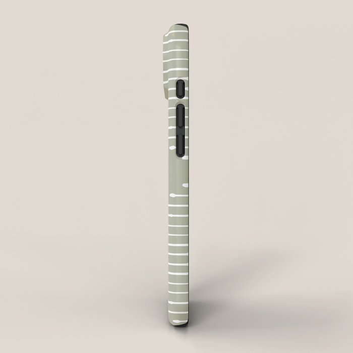 Geo (Linen Sage) iPhone Case Gallery Image 2