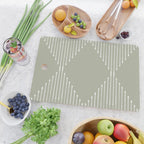 Geo (Linen Sage) Cutting Board Gallery Image 2