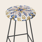 Modern circular nature tile B Stool Gallery Image 2