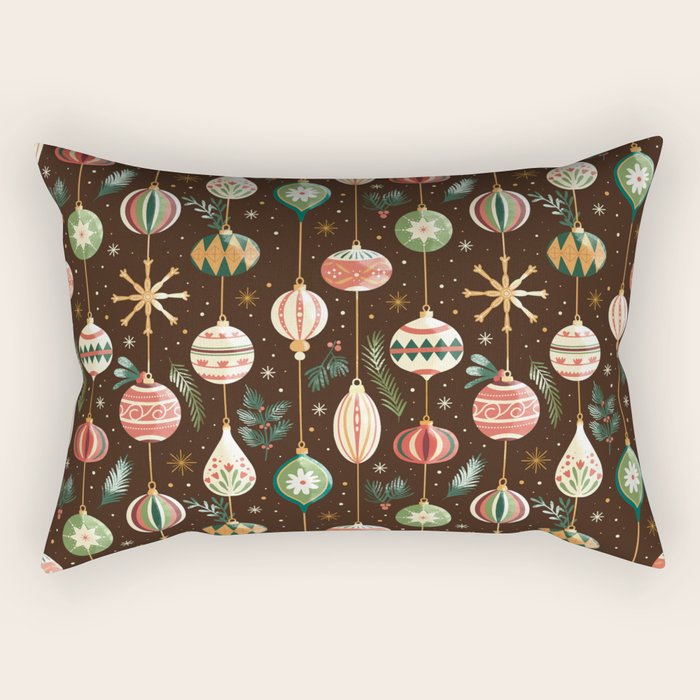 Classic Holiday Decor Delight Rectangular Pillow Gallery Image 1