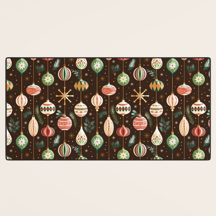 Classic Holiday Decor Delight Desk Mat Gallery Image 3