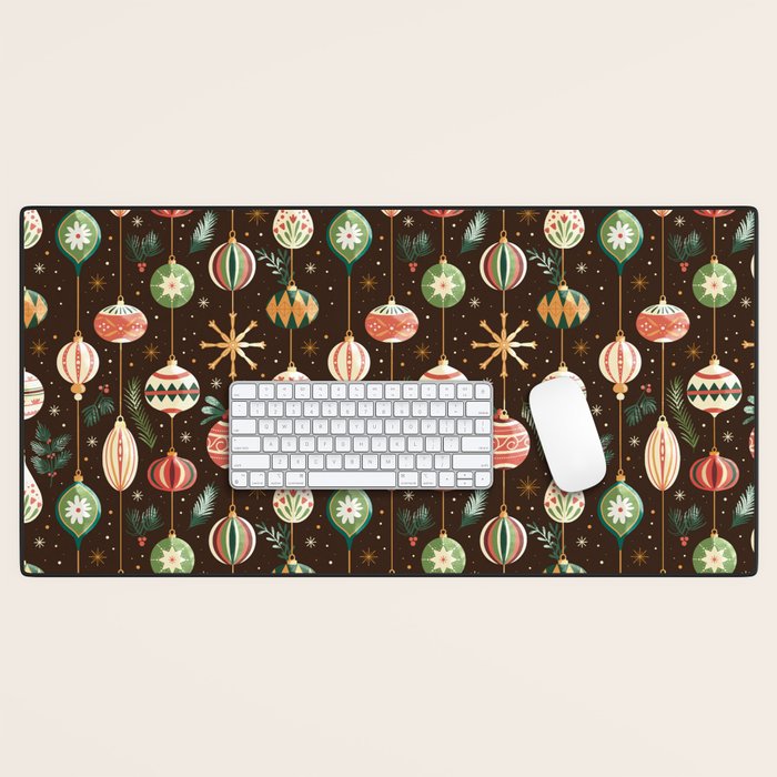 Classic Holiday Decor Delight Desk Mat Gallery Image 1