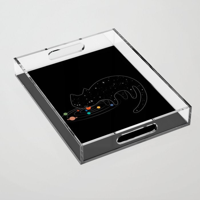 Cat Landscape 117: Catstronomy Acrylic Tray Gallery Image 1