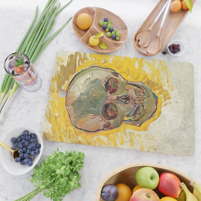 Skull by Vincent van Gogh, 1887 Cutting Board Gallery Image 2