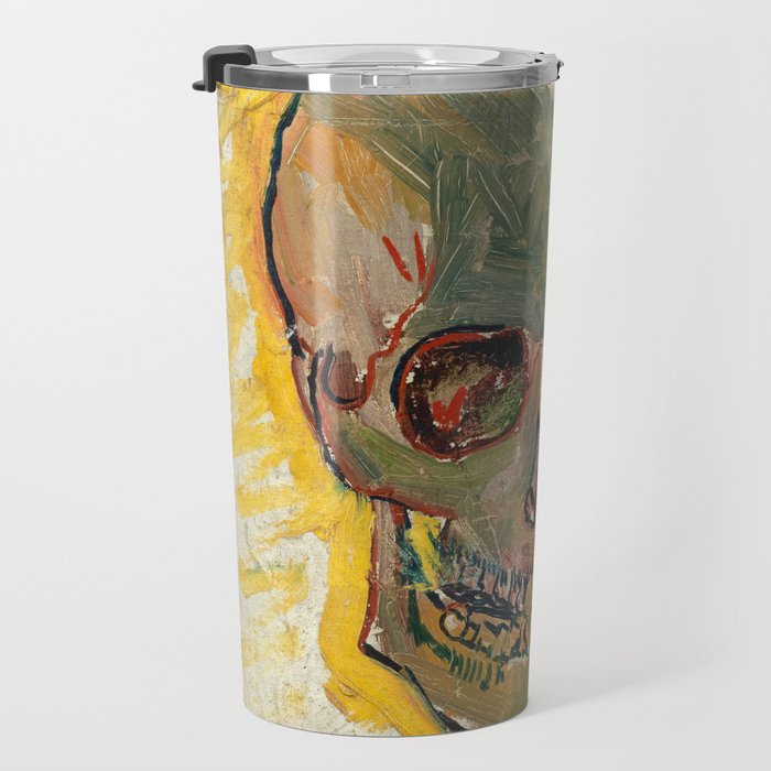 Skull by Vincent van Gogh, 1887 Travel Mug Gallery Image 3