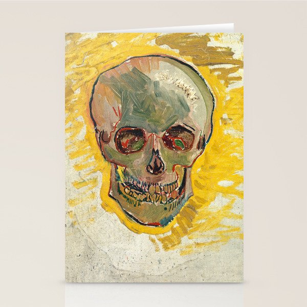 Skull by Vincent van Gogh, 1887 Stationery Card Gallery Image 1