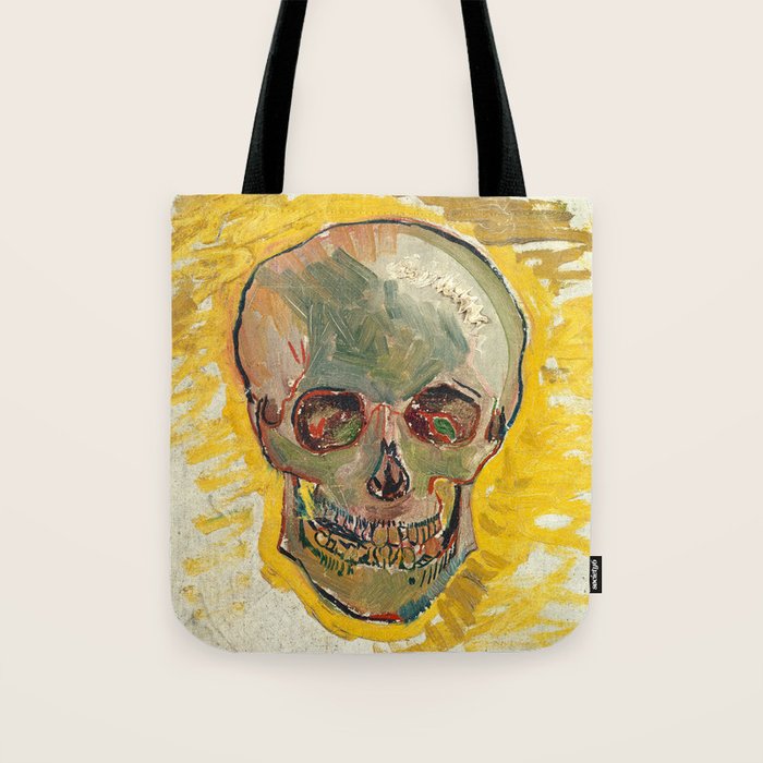 Skull by Vincent van Gogh, 1887 Tote Bag Gallery Image 1