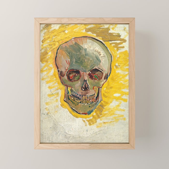 Skull by Vincent van Gogh, 1887 Mini Art Print Gallery Image 1