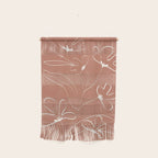 Little Flower Outline on Clay 03 Wall Hanging Gallery Image 1