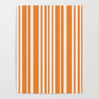 Classic Stripes XLVI - Retro Orange Poster Gallery Image 4