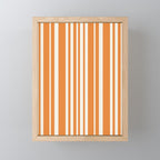 Classic Stripes XLVI - Retro Orange Mini Art Print Gallery Image 1