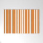 Classic Stripes XLVI - Retro Orange Welcome Mat Gallery Image 1