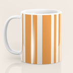 Classic Stripes XLVI - Retro Orange Coffee Mug Gallery Image 3