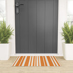 Classic Stripes XLVI - Retro Orange Welcome Mat Gallery Image 3