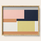 Sol Abstract Geometric Print in Multi Serving Tray Gallery Image 1
