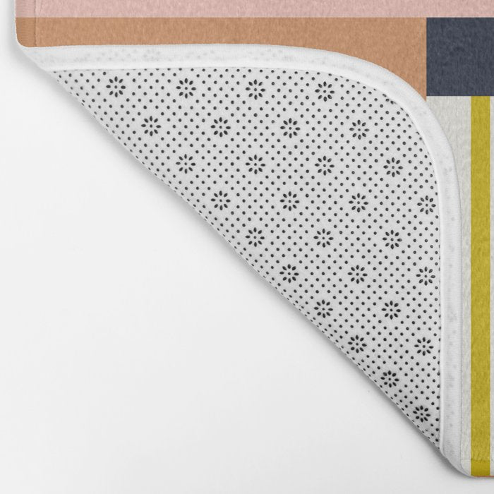 Sol Abstract Geometric Print in Multi Bath Mat Gallery Image 2