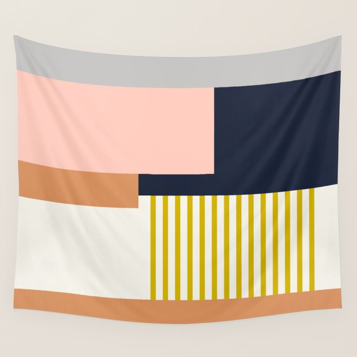 Sol Abstract Geometric Print in Multi Wall Tapestry Gallery Image 1