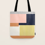 Sol Abstract Geometric Print in Multi Tote Bag Gallery Image 1