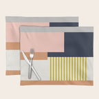 Sol Abstract Geometric Print in Multi Placemat Gallery Image 1
