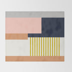Sol Abstract Geometric Print in Multi Throw Blanket Gallery Image 2