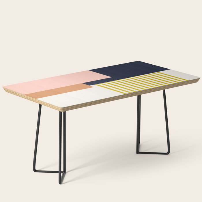 Sol Abstract Geometric Print in Multi Coffee Table Gallery Image 1