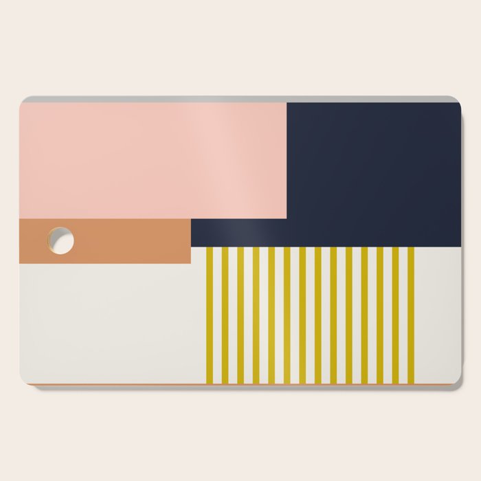 Sol Abstract Geometric Print in Multi Cutting Board Gallery Image 1