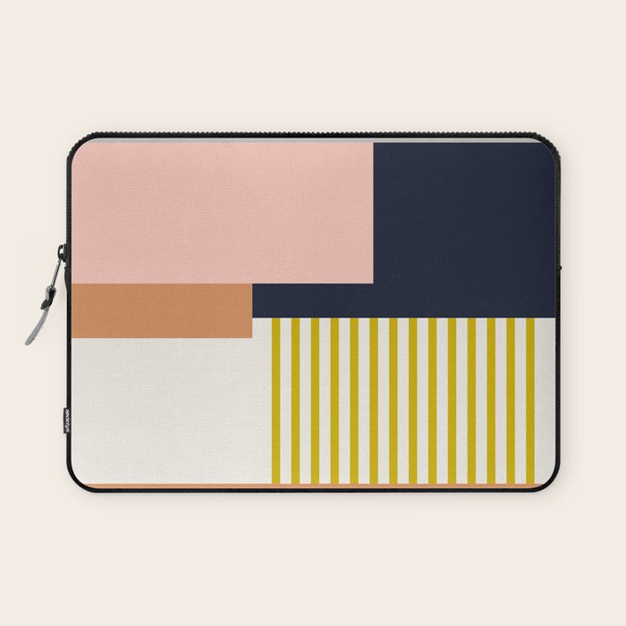 Sol Abstract Geometric Print in Multi Laptop Sleeve Gallery Image 1