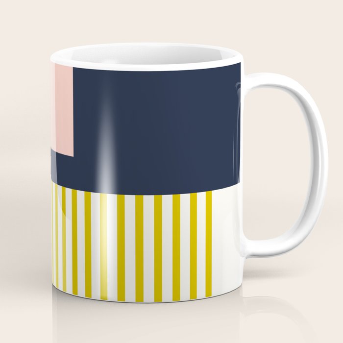 Sol Abstract Geometric Print in Multi Coffee Mug Gallery Image 1