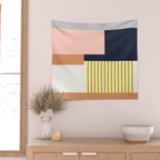 Sol Abstract Geometric Print in Multi Wall Tapestry Gallery Image 2