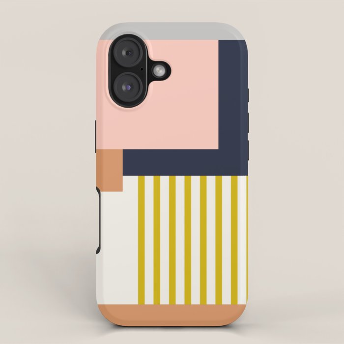 Sol Abstract Geometric Print in Multi iPhone Case Gallery Image 1